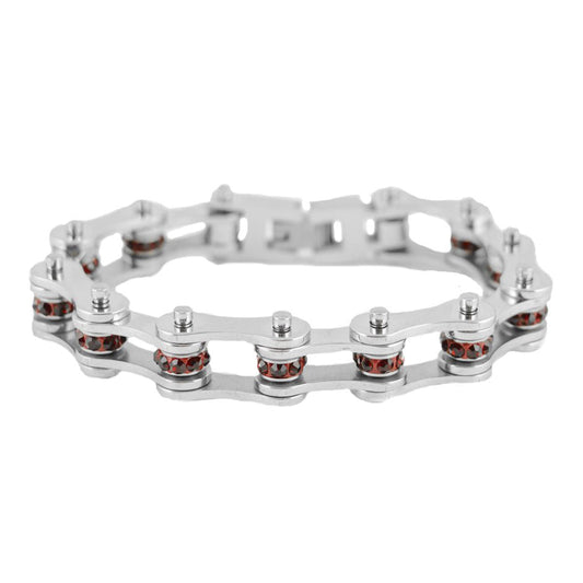 SK2219 January 1/2" Wide Garnet Color Crystal Centers